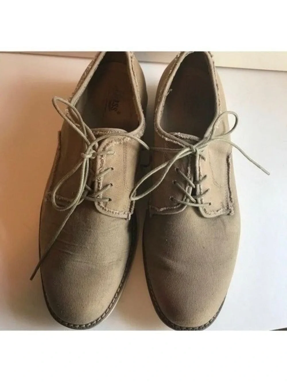 Men's Bass Buck Oxfords Size 11.5 In Tan